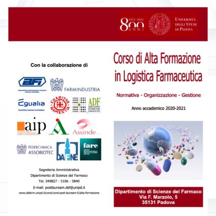 Confermato il Corso di Alta Formazione in Logistica Farmaceutica a.a. 2020-2021